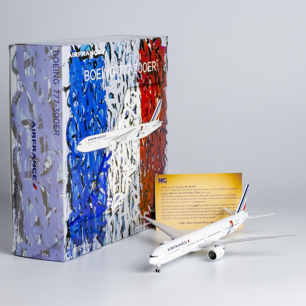 NGmodel 1:400 合金飞机模型 法国航空 B777-300ER F-GSQI