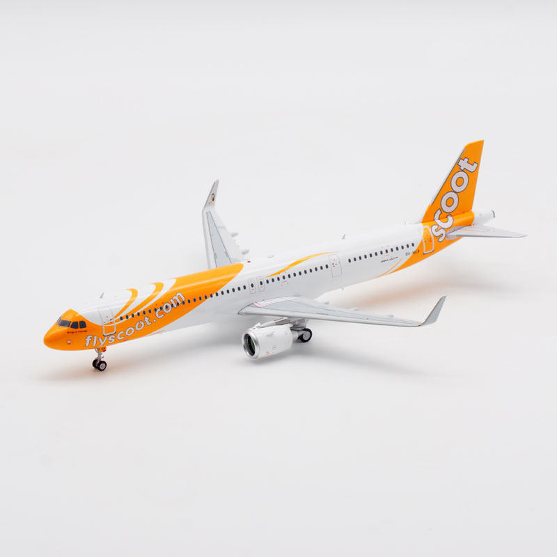 合金飞机模型新加坡酷航A321