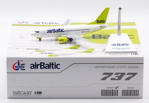 Jcwings 1/200  合金飞机模型 波罗的海航空 波音B737-500 YL-BBD