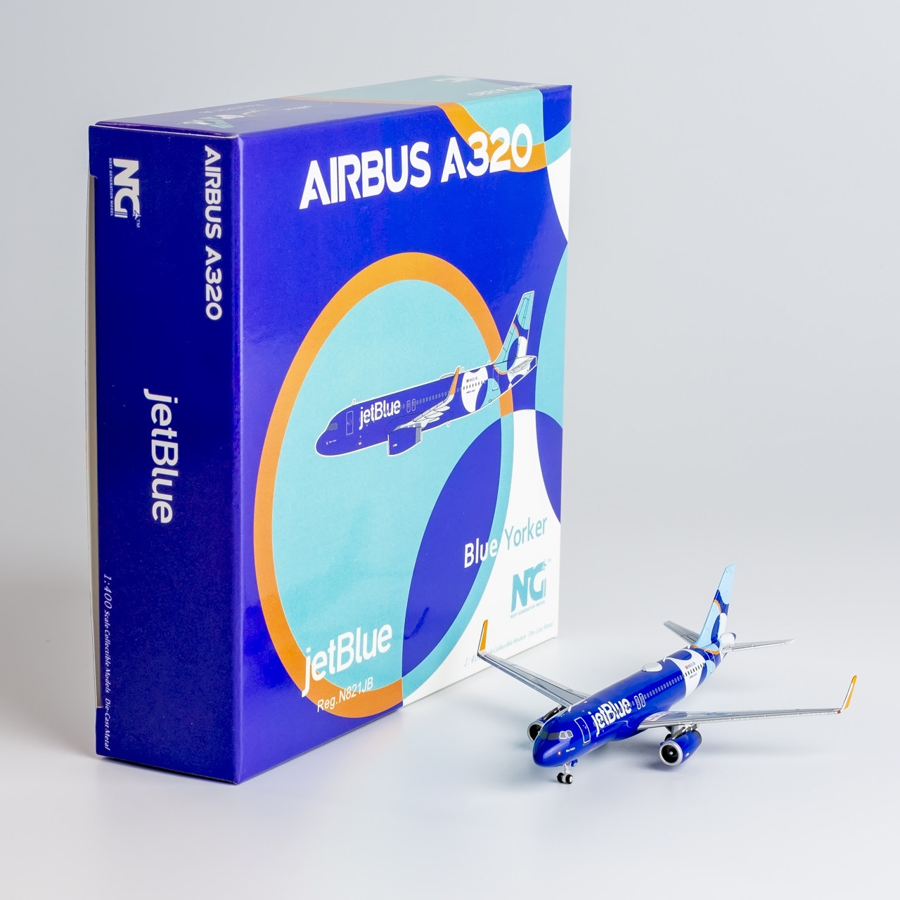 NGmodel 1:400 合金飞机模型 美国捷蓝航空 A320-200/w N821JB