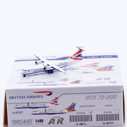 Jcwings 1/400 合金飞机模型 英国航空 ATR-72-200 G-BWTL
