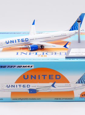 Inflight 1:200 飞机模型 合金 联合航空 波音 B737-10MAX N27753