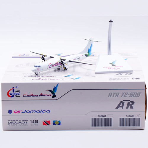 1:200 JC Wings 合金 客机模型 ATR-72-600 加勒比海航空 9Y-TTE