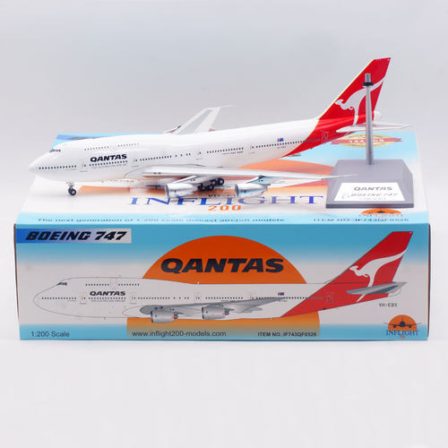 Inflight 1:200 飞机模型 合金 澳洲航空 波音 B747-300 VH-EBX