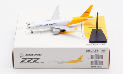 新加坡航空DHLB777合金飞机模型