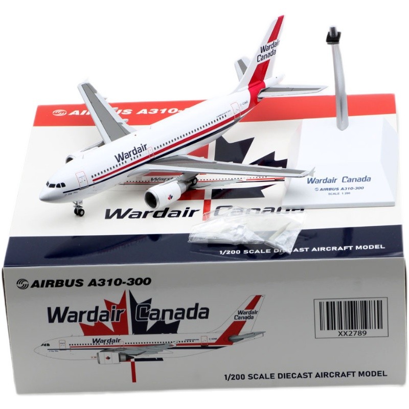 Jcwings 1/200 合金飞机模型 空客A310-300 沃德航空 C-GDWD