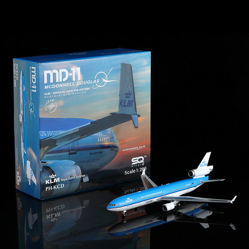 SQ Wings 1:200合金飞机模型 荷兰皇家航空 PH-KCD MD-11