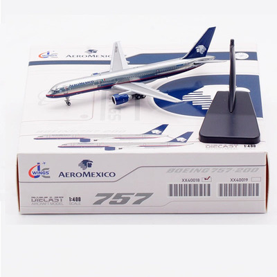 1:400 JC Wings 合金 客机模型  墨西哥航空 波音B757-200 N301AM