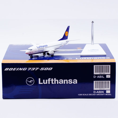 Jcwings 1/200 合金飞机模型 德国汉莎航空 B737-500 D-ABIL