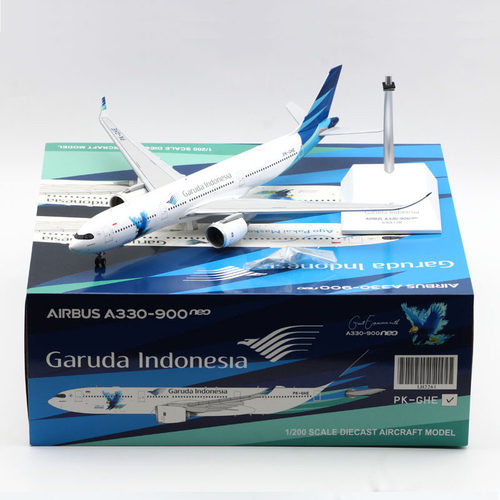 Jcwings 1/200 合金飞机模型 加鲁达印尼航空 A330-900NEO PK-GHE
