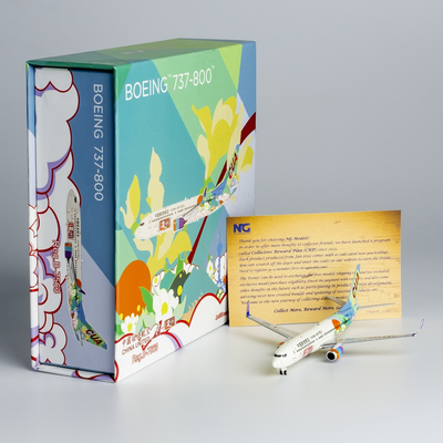 NG 1:400 合金飞机模型 中国联航B737-800/w B-7563温州号 典藏版