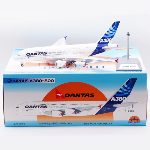 Inflight 1:200 飞机模型 合金 澳洲航空 空客涂装 A380 F-WWOW