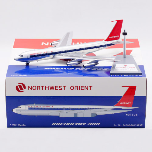 现货 B-Models 1/200合金飞机模型 西北航空 波音B707-300 N373US