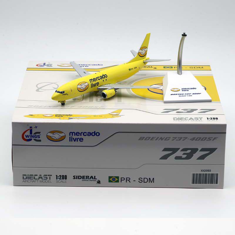 JC Wings 1:200 合金飞机模型 B737-400SF Mercado Livre PR-SDM