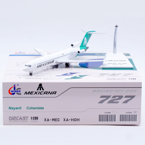 合金飞机模型墨西哥航空B727