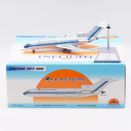 Inflight 1:200 飞机模型合金 美国东方航空 波音B727-100 N4556W