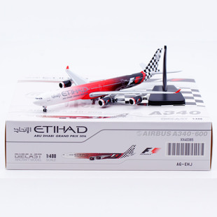 1:400 JC Wings 合金 客机模型 阿提哈德航空 A340-600 A6-EHJ