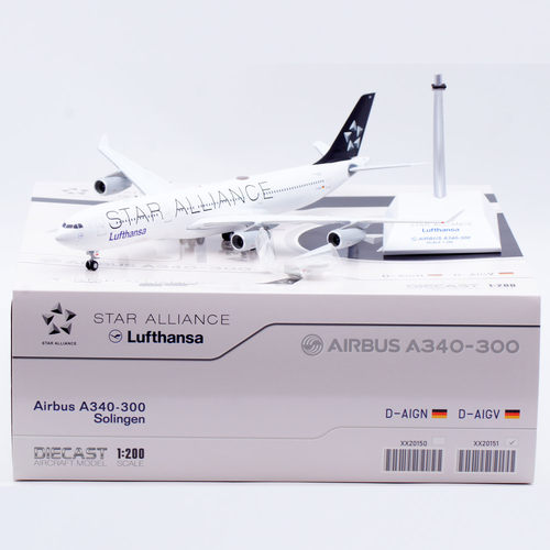 Jcwings 1/200 合金飞机模型 德国汉莎航空 A340-300 D-AIGV