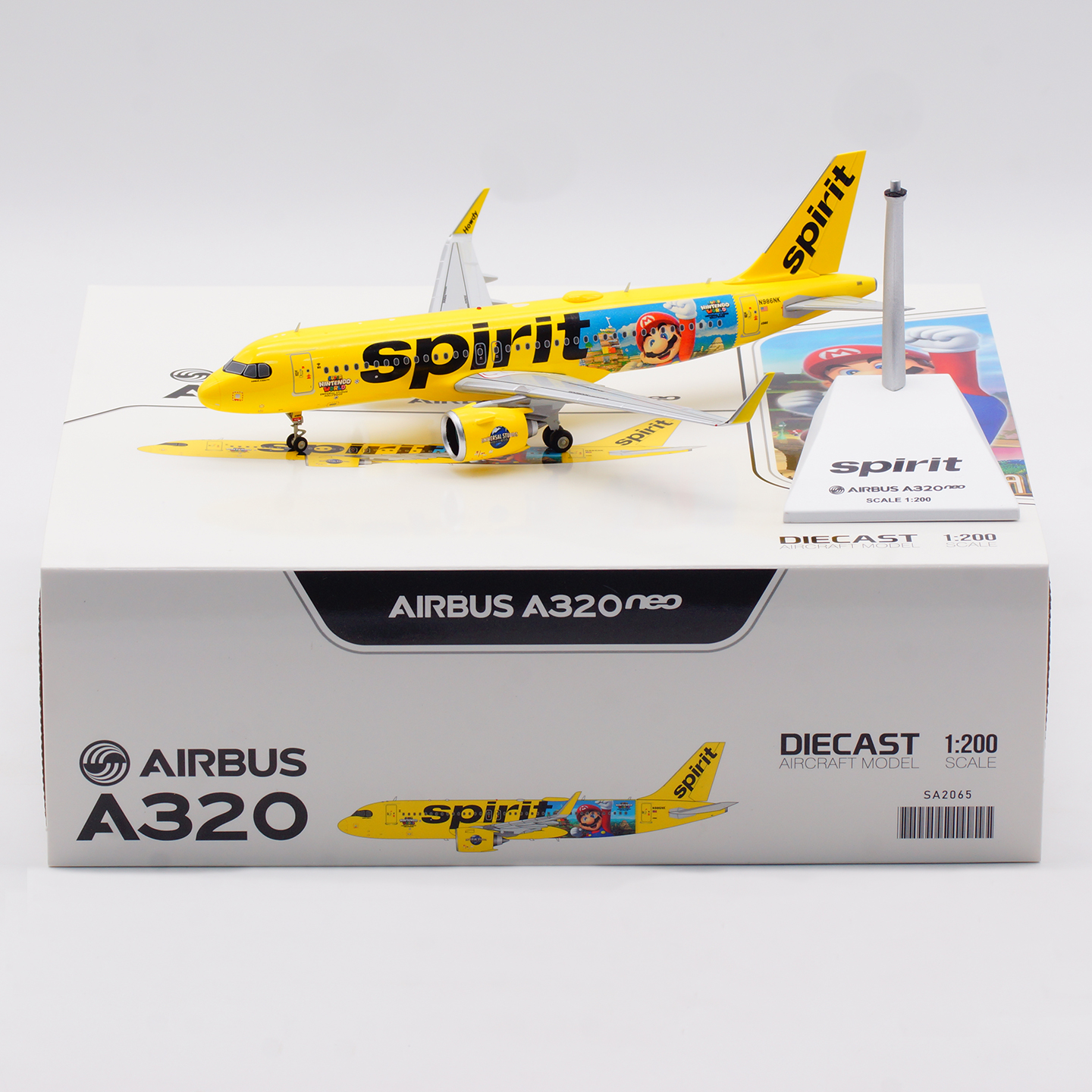 合金飞机模型美国精神A320NEO