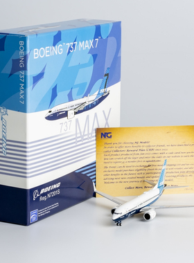 NGmodel 1:400 合金飞机模型 波音原厂 B737 MAX7 N7201S
