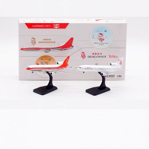 1:400 JCWing 合金客机模型 港龙航空 L-1011 VR-HOD VR-HOK 套装