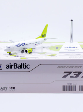Jcwings 1/200 合金飞机模型 波罗的海航空 B737-500 YL-BBE