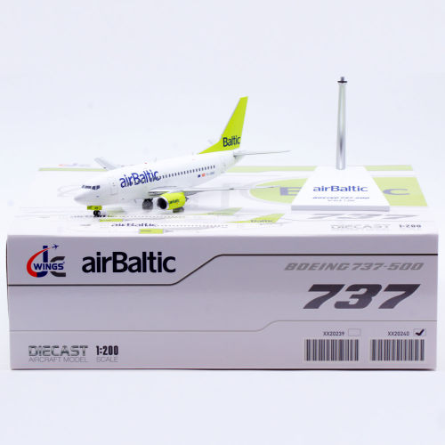 Jcwings 1/200 合金飞机模型 波罗的海航空 B737-500 YL-BBE