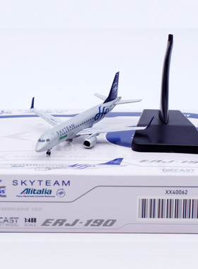 1:400 JCWing 合金 客机模型 意大利 ERJ-190STD EI-RND 天合联盟