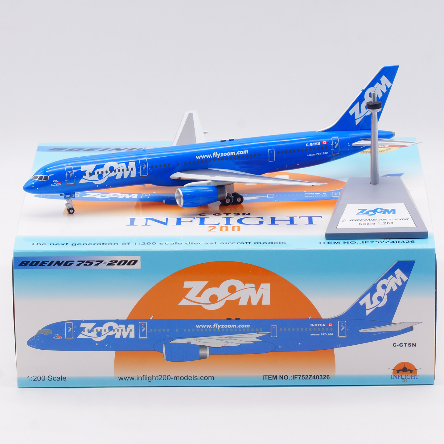 Inflight 1:200 飞机模型 合金 祖姆航空 波音 B757-200 C-GTSN - 实物图