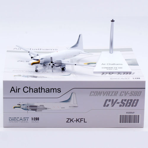 Jcwings 1/200 合金飞机模型  查塔姆航空 康维尔CV-580  ZK-KFL