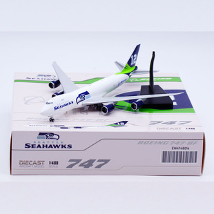 1:400 JC Wing 合金客机模型 B747-8F N770BA 西雅图海鹰队