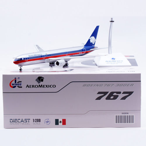 Jcwings 1/200 合金飞机模型 墨西哥航空 波音B767-300ER XA-APB