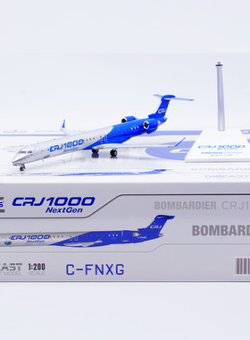 Jcwings 1/200 合金飞机模型 庞巴迪 CRJ-1000ER C-FNXG