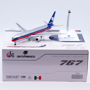 Jcwings 1/200 合金飞机模型 墨西哥航空 波音767-300ER XA-RWX