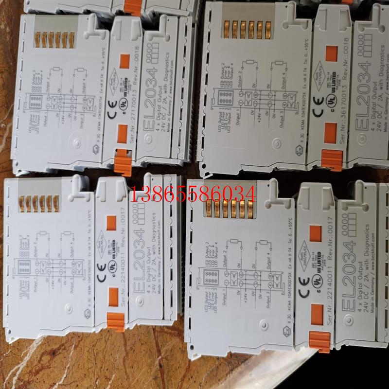 议价倍福四通道数字输入模块EL2034共十四片外观完好功能正
