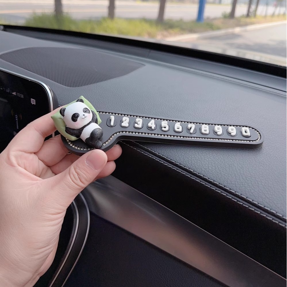 隐藏式车载挪车号码牌创意摆件