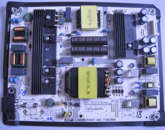 D海信H58 55E3A HZ58A55 HZ58A65E电源板RSAG7.820.7748