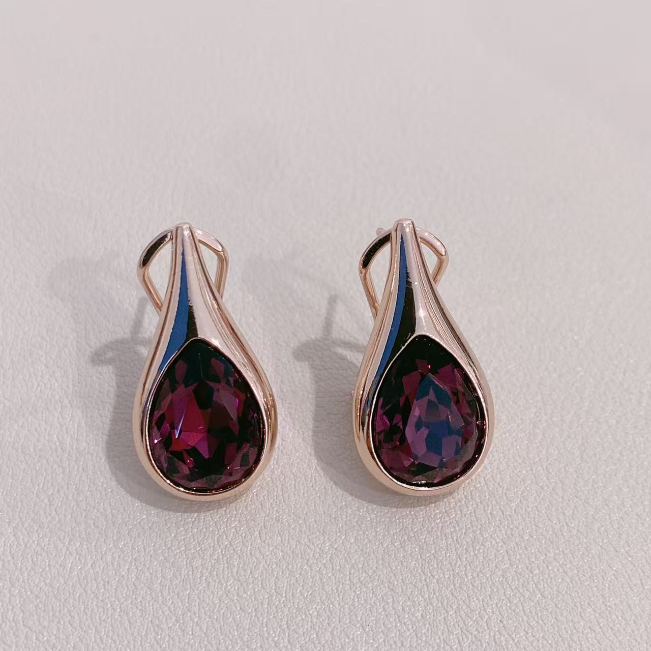 铜镀金饰品耳环项链套装