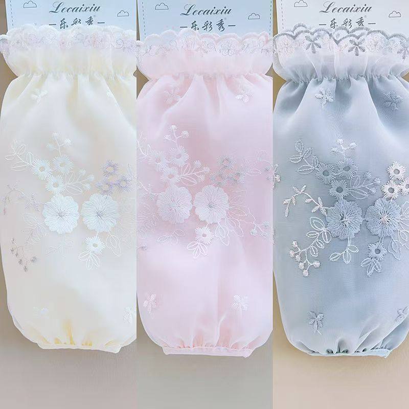 长款袖套女蕾丝套袖女款冬季护袖