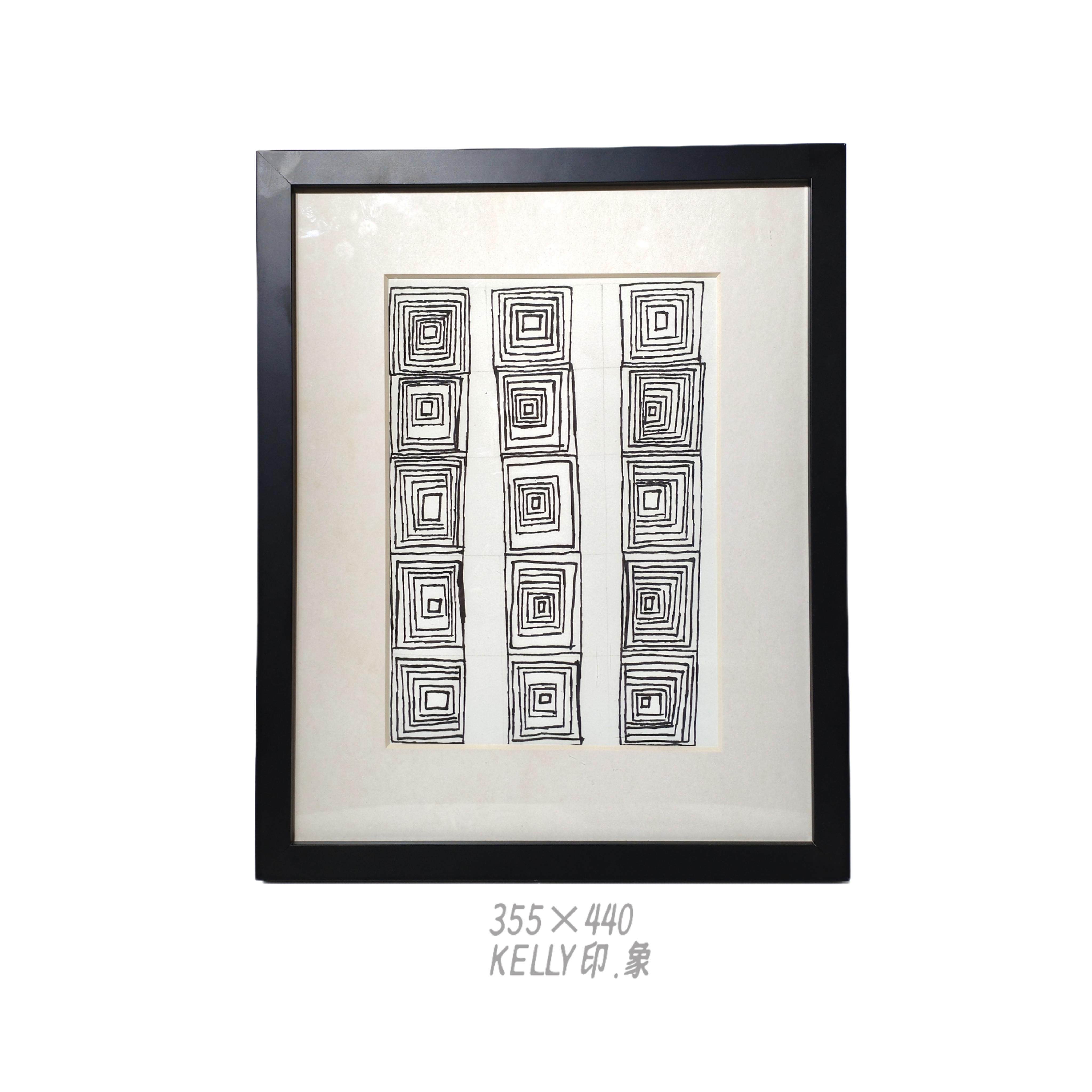 抽象玄关民宿别墅会所个性创意壁画现代极简餐边柜卧室床头图片
