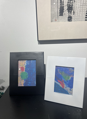 进口现代简约样板间高级感客厅边几床头金属相框摆设装饰柜摆件