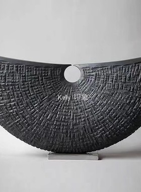 雕塑售楼处摆件隔断新中式