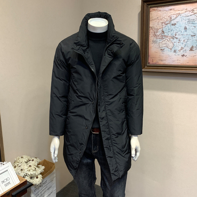 Musstosi休闲立领中长款厚羽绒服