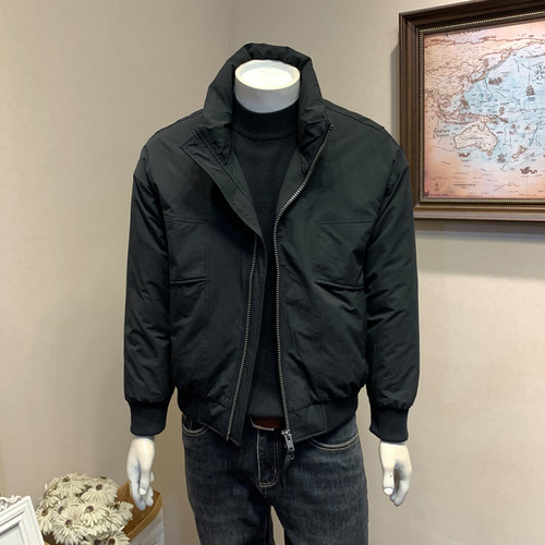 日系立领轻便90白鸭绒羽绒服男