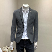 修身 春季 便西 商务休闲小西服雅痞西装 外套男帅气单西韩版 新款 男士