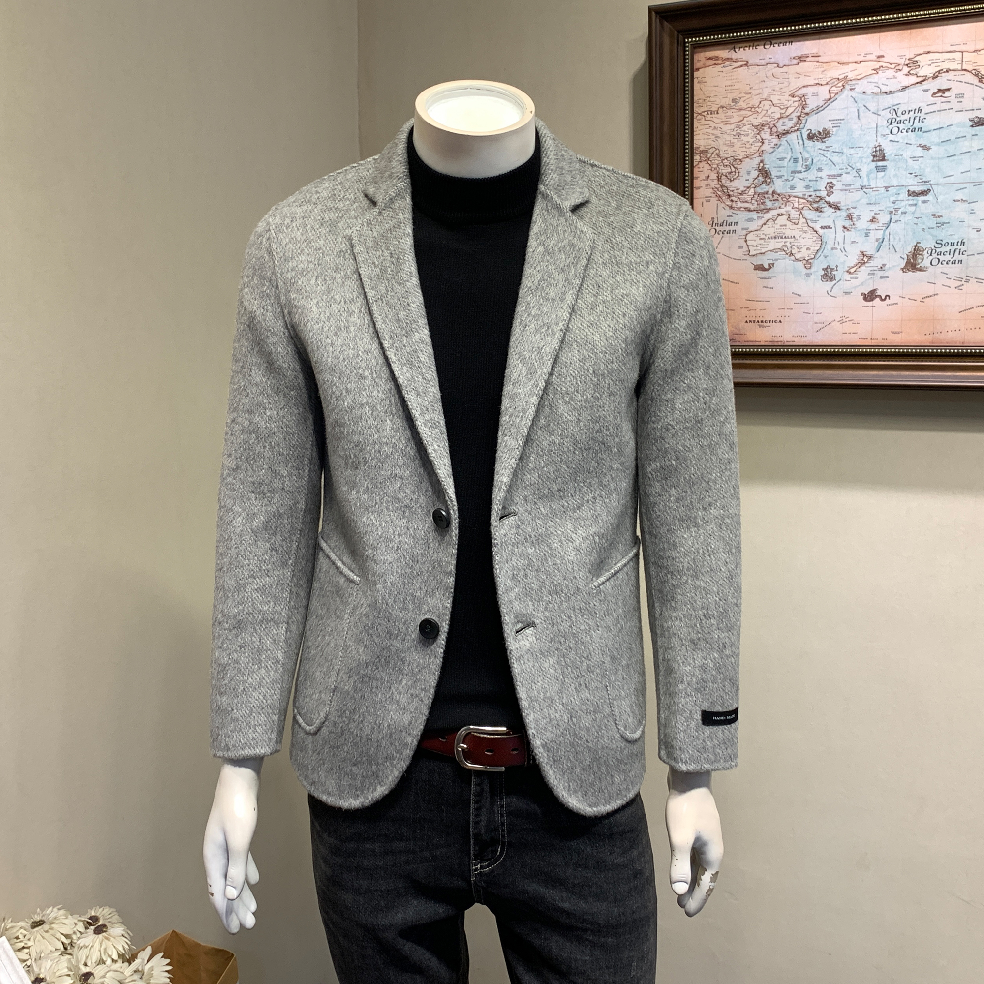 Musstosi都市休闲品质羊毛西服