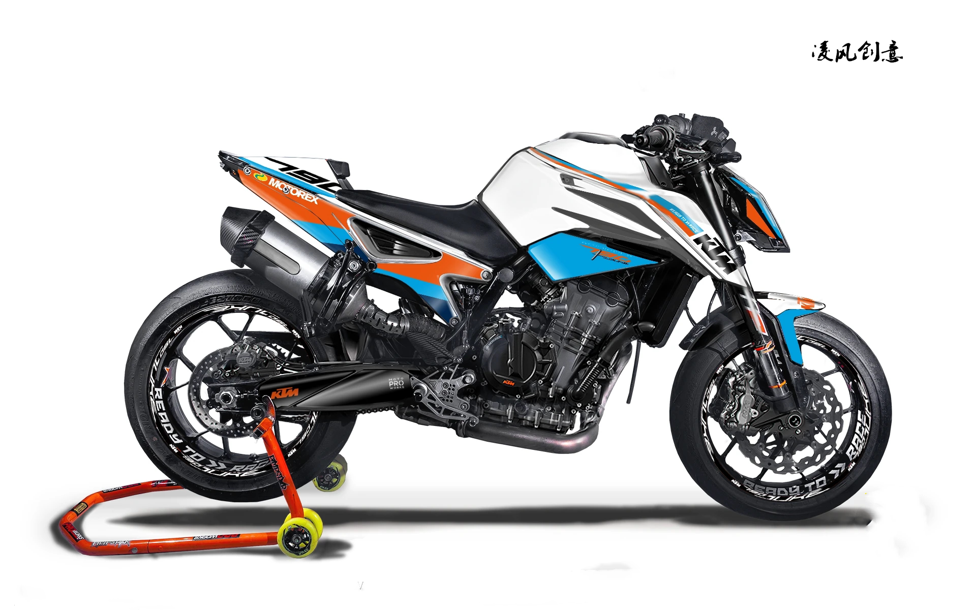 ktm 杜克 duke 790 890 贴纸贴花版画全车贴拉花贴膜个性改装防水