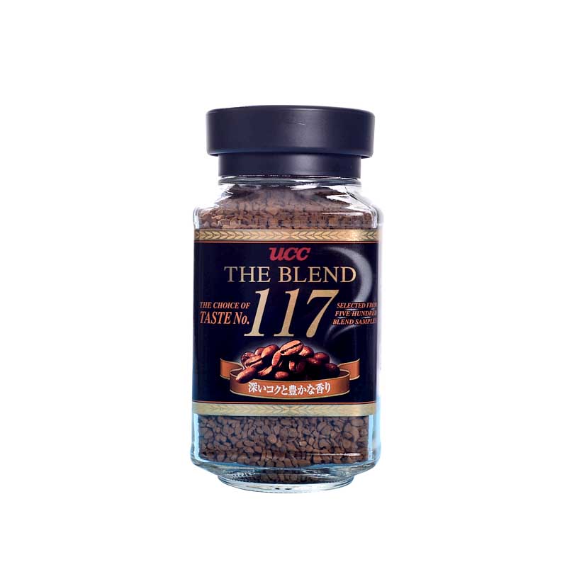 日本进口上岛ucc117速溶黑咖啡90g浓厚醇香瓶装清咖办公室下午茶