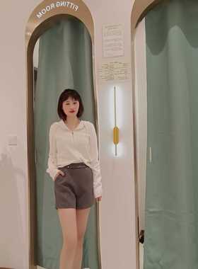 duoyi朵以时髦休闲通勤短裤秋冬32DD206103，特价49