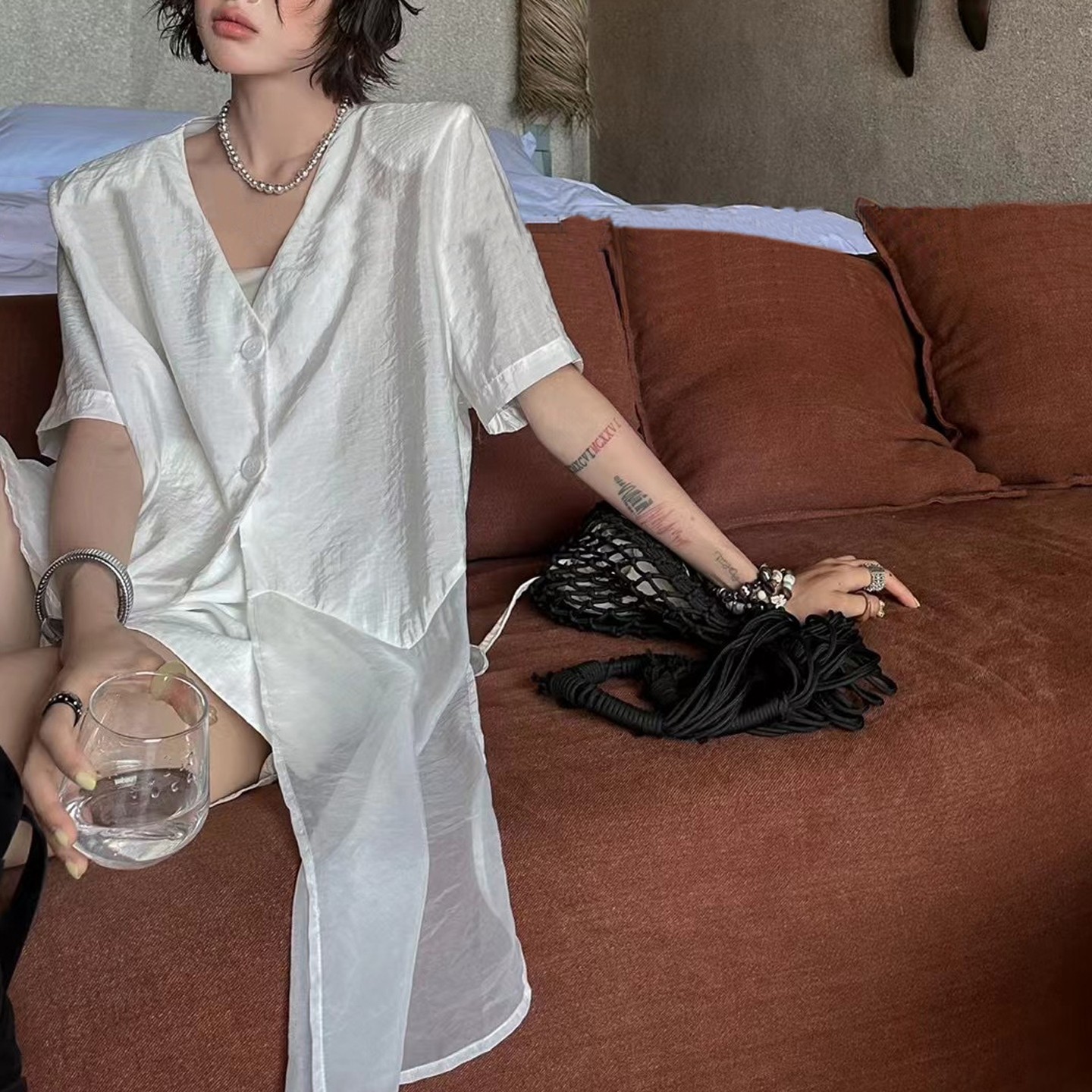 防晒衬衫女夏薄款高级感轻奢减龄